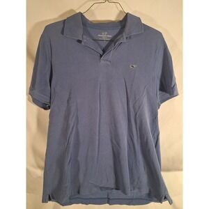 Vineyard Vines Mens‎ Blue Classic Fit Cotton Short Sleeve Polo Shirt